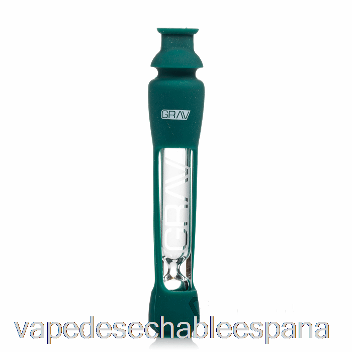 Vape Desechable España Grav 12mm Catador Con Piel De Silicona Verde Azulado Oscuro